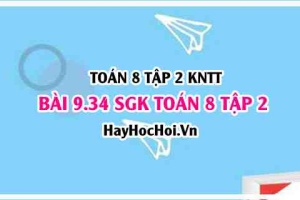 Bài 9.34 SGK Toán 8 tập 2 Kết nối tri thức